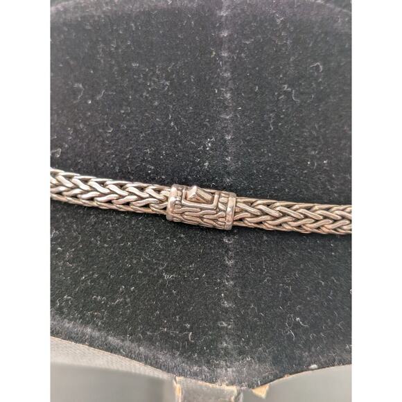 John Hardy Sterling Silver & 18kt. Gold Three Slide Dot Necklace 16" - Picture 4 of 8